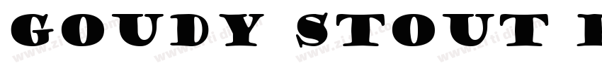 Goudy Stout PLC Regu字体转换